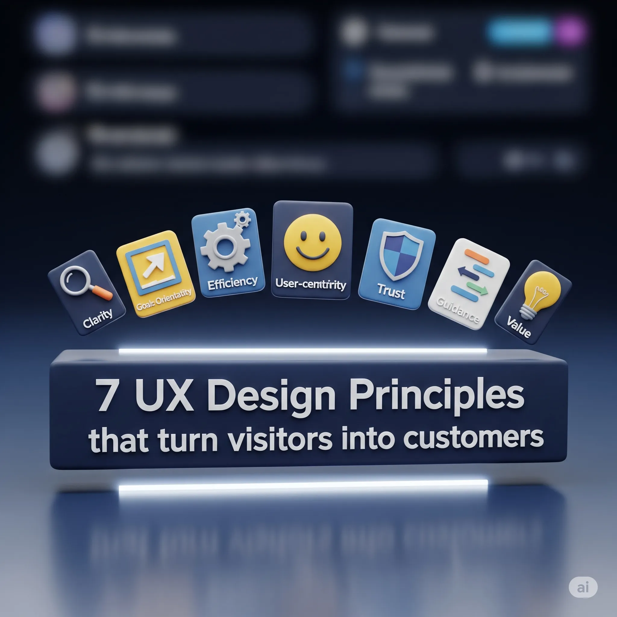 mostrando cómo los principios de diseño UX transforman un camino de usuario caótico en una línea directa hacia la conversión.